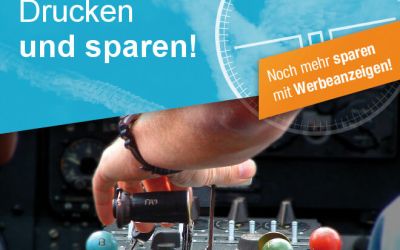 Drucken und sparen - mit Werbeanzeigen! Drucken und sparen - mit Werbeanzeigen!
