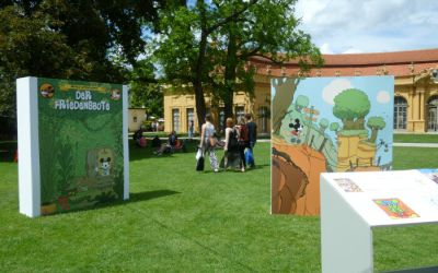 Comic-Mäuse im Schlossgarten Comic-Mäuse im Schlossgarten