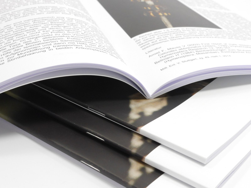 Vereinszeitung mit Rückendrahtheftung